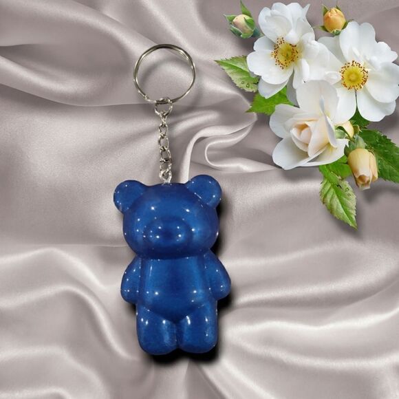 Sapphire Blue Gummy Bear Keychain(Z206) - Picture 1 of 6